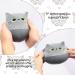 Yamepuia 3Pcs Gray Cat Plush Toy Kawaii Cat Stuffed Animal Pillow Cute Mini Cat Plushies Soft Cat Pillows Cat Shape Design Lumbar Back Cushion Decoration 3PCS Grey Cat Plush - Buy Online on GoSupps.com