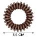 Resthetic High-Quality Brown Spiral Hair Ties | Sustainable & Environmentally Friendly | Perfect for Girls & Women | 12-Pack (12 x 3.5 cm) - Buy Online on GoSupps.com