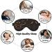 Black and Gold Soft Eye Mask for Sleep | Comfortable Sleeping Eye Mask for Men & Women | Perfect for Travel - Buy Online on GoSupps.com