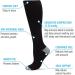 MeMoi WellFit 15-20mmHg Off Black Cotton Compression Socks - Ivory 9-11 | Best International Shipping eCommerce - Buy Online on GoSupps.com