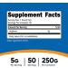 Nutricost L-Arginine Powder - 250g, 5000mg Per Serving - 50 Servings, Pure Supplement - Buy Online on GoSupps.com