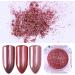Rose Gold Nail Art Mirror Effect Powder Glitter Manicure Pigment Dust Decoration DIY Manicure 1g/Bottle - Buy Online on GoSupps.com