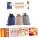 OATIPHO Santa Bags 1 Set Christmas Bag Candy Favor Bags Chrismas Bags Cotton and Linen Bag Christmas Tree 14X10X1cm Assorted Color 01 - Buy Online on GoSupps.com