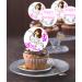 24 x Pre-Cut Happy Birthday Ballerina s1 Edible Stand up Wafer/Rice Paper Cupcake Cake Dessert Toppers Birthday Party Girl Woman Decorationss (Style 1)