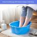 Large Durable Plastic Foot Soaking Tub for Epsom Salt Foot Soak - Home Spa Treatment for Dry Cracked Feet - Blue - Buy Online on GoSupps.com