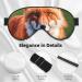 Fox Print Sleep Eye Mask | Soft Eyeshade for Travel & Naps | Perfect for Women & Men - International Shipping Available - Buy Online on GoSupps.com