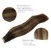 Premium If -alife Tape Extensions - 20pcs 50g 14 inch Balayage Dark Brown to Chestnut Brown Remy Invisible Skin Weft - Buy Online on GoSupps.com