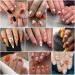 6 Sheets Fall Pumpkin Nail Stickers | 3D Thanksgiving Nail Art Decals | Autumn Leaves & Sunflower Designs for DIY Manicure - Buy Online on GoSupps.com