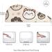 Cute Cat Paw Footprints Hair Towel 2 Pack | Super Absorbent Quick Dry Hair Turbans for Women & Girls - Perfect Hair Drying Solution - Buy Online on GoSupps.com