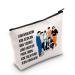 Levlo cosmetic bag with zipper Korean group army members fans gift army members name make-up bag for women and girls bag for army members