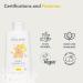Kids 2-in-1 Shampoo & Body Wash - Tear-Free Gentle Vegan & Hypoallergenic - 97.5% Natural Easy Detangling (8.5 Fl Oz - Buy Online on GoSupps.com