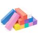 Jiasheng 12 PCS Nail Buffer Block 120 Grit Nail Sanding Blocks for Natural Acrylic Nails Nail Buffer Sanding Block Manicure Pedicure Tools for Gel Nails Salon Home Use