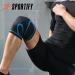 SPORTIFY your Knees: 2 Pack Premium Compression Sleeves - Knee Braces for Gym & Sports Pain Relief and Support MEDIUM BLACK - Buy Online on GoSupps.com