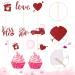 60 Pieces Cupcake Toppers Graduation Valentine Theme Cake Toppers Picks for Graduation Valentine's Day Wedding Engagement Decorations Bridal Shower Birthday Party Supplies 6 Styles(Love Style) - Buy Online on GoSupps.com