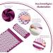 AkuPressmatte Acupressure Set - Acupressure Mat & Pillow Needle Mat for Pain Relief | International Shipping Available Purple & White - Buy Online on GoSupps.com