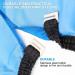 Solustre Blue Animal Cartoon Hairdresser Apron - Cute Baby Haircut Barber Cape for Home Salon & Professional Use - Buy Online on GoSupps.com