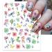 Buy 12 Sheets Flower Nail Art Stickers | Colorful 3D Floral Nail Decals & Butterfly Designs - Fast International Shipping - Buy Online on GoSupps.com