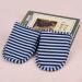 Keenso Reisen Foldable Slippers - Soft Cotton Portable Reusable Indoor Travel Slippers for Men - Non-Slip Blue Stripes for Hotel Plane & Home Use - Buy Online on GoSupps.com