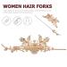 Soimiss Golden Hair Clip | Chinese Hairpin & Knot Stick | Bridal Phoenix Crown Hair Accessory - Shop Internationally! - Buy Online on GoSupps.com