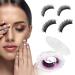 False Eyelashes, Reusable Self adhesive Eyelashes without Eyeliner or Glue, Waterproof False Eyelashes Natural-looking & Easy to Wear, 2 Pairs