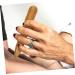 BCOATH Multi-Purpose Acupressure Stick & Face Massage Tools - 2 Piece Set for Neck & Shoulder Relief | Premium Wooden Roller - 11.5x1.5cm Light Brown - Buy Online on GoSupps.com
