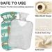 Naanle Sea Stripe Anchor Hot Water Bottle - 1L Transparent Heat Bottle for Pain Relief Hand & Feet Warmer Ideal for Bed & Cold Therapy - Buy Online on GoSupps.com