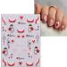 JMEOWIO 6 Sheets 3D Embossed Valentines Day Heart Nail Art Stickers Decals Self-Adhesive 5D Cute Colorful Nail Supplies Nail Art Design Decoration Accessories - Buy Online on GoSupps.com