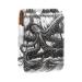 Lipstick Case Leather Lip Gloss Lipstick Organizer with Mirror Mini Lipstick Holder Bag Devilfish Pirate Sailboat H162r6hqqy