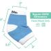 ZenToes Moisturizing Heel Socks 2 Pairs - Gel Lined Toeless Spa Socks for Dry Cracked Heels - Blue/Pink - Cotton Regular - Buy Online on GoSupps.com