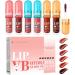 Tinted Lip Gloss - 4.7ml x 6 Bottles of Gloss | Nourishing Long-Lasting Ideal for Travel and Everyday Makeup - Buy Online on GoSupps.com