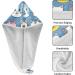 Super Absorbent Pink Blue White Cat Hair Towels 2 Pack | Quick Dry Hair Turbans for Women & Girls - Buy Online on GoSupps.com