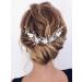 Buy Komunj Flower Hair Jewelry for Brides - Silver Pearl Wedding Hair Vines & Crystal Accessories for Women & Girls - Buy Online on GoSupps.com