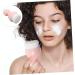 Didiseaon 1pc Cleansing Brush Face Scruber Facial Washing Brush Mineral Powder Foundation Face Brush Facial Cleaning Pad Face Scrubbers Liquid Plastic Abs Washbasin Pink Handheld - Buy Online on GoSupps.com