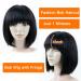 Queentas 10 Bob Wig for Women - 100% Human Hair Wig for Black Women | Best Quality & Comfortable Fit - Buy Online on GoSupps.com