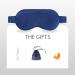 Adalia 100% Silk Heated Eye Mask with Earplugs and USB Steam, Temperature Control for Dry Eyes and Sleep - Blue - Buy Online on GoSupps.com