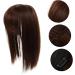 FRCOLOR Piece Invisible Wig Work Party Synthetic Hair Stylish Wigs Hair Extensions for Short Hair Human Hair Toppers for Women Air Bangs Reissue Block Miss Chemical Fiber 25.00X14.00X13.00CM Light Brown - Buy Online on GoSupps.com