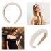 KALIONE Faux Pearl Headband for Women - White Bridal Hair Hoop for Wedding Accessories - Buy Online on GoSupps.com