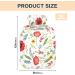 Mnsruu Hot Water Bottle with Soft Cover - Spring Flower Design 2L | Perfect Gift for Women & Kids - Ideal for Christmas - Buy Online on GoSupps.com