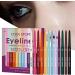 Eye Liner Set | Waterproof Matte Liquid Liner Pen Set | Matte Eyeshadow Highlight Pen Rainbow Eye Liner Soft Crayon Eye Shadow Set for Halloween Festival Makeup - Buy Online on GoSupps.com