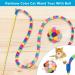 Interactive Cat Toys 3 Pack: Cat Wand, Fuzzy Balls with Bell, and Cat Springs - Rainbow-Red | For Indoor Cats and Kittens - Buy Online on GoSupps.com