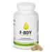 VIHADO F-BDY Appetite suppressants-of course losing weight with a conjak root-with recognized active ingredient glucomannan-vegan without additives high-dose-180 capsules