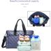 ROYAL FAIR Purple Nappy Changing Bag for Mom and Dad - Portable Maternity Diaper Bag with Pram Clips and Travel Tote Bag - Medium Size 40x28x12.8 CM - Buy Online on GoSupps.com