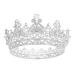 S SNUOY Silver Crowns for Women Crystal Queen Crown Full Round Wedding Headband for Birthday Pageant Prom