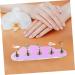 FOMIYES 1 Set Nail Tools Fake Nails Display Holder Nail Stand for Press on Nails Press on Nails Display Holder Press on Nails Stand with Base Nail Display Stand Acrylic Aurora Symphony - Buy Online on GoSupps.com