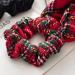 JNAWA 2Pieces Chrismas Tartan Scrunchies Plaid Elastic Hairbands Hair Scarf Scottish Bowknot Hair Scrunchies Hair Accessories for Women Girls - Buy Online on GoSupps.com