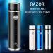 Mini Electric Razor for Men | Portable USB Rechargeable Waterproof Shaver | Compact Beard Trimmer for Home & Travel - Gold - Buy Online on GoSupps.com