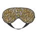 Leopard Print Sleep Eye Mask Blindfold with Elastic Strap Headband Soft Eye Cover Eyeshade for Night Sleeping Travel