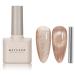 MAYCHAO 15ML Cat Eye Gel Nail Polish 1Pc Nude Magnetic Nail Polish with Magnet Soak off Holographic Cat Eye Gel Polish for Nail Art Manicure Salon DIY at Home