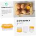 Egg Storage Box Plastic Tray Plastic Eggs Plastic Egg Holder Tray Egg Plate Travel Filling re-usable Orange 24X16.5X10CM - Buy Online on GoSupps.com