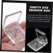 FOYTOKI 4pcs Transparent Square Mini Eyeshadow Box Empty Eyeshadow Case Empty Blusher Case Cosmetic Palettes Lip Balm Case Small Makeup Palettes Empty Highlighter Case Small Cosmetic Pans - Buy Online on GoSupps.com
